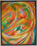 D55.Fuglen og barnet. 65x80 cm. 5.500 Kr.
